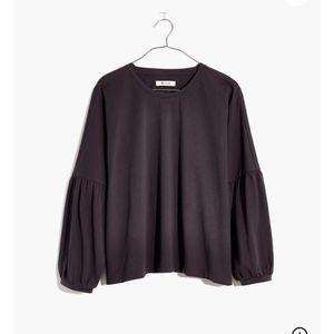 Madewell Crepe Bubble Sleeve Tee